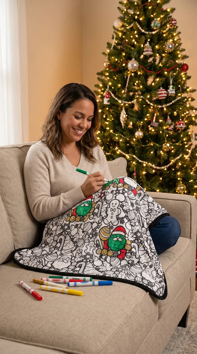 Christmas Coloring Blanket