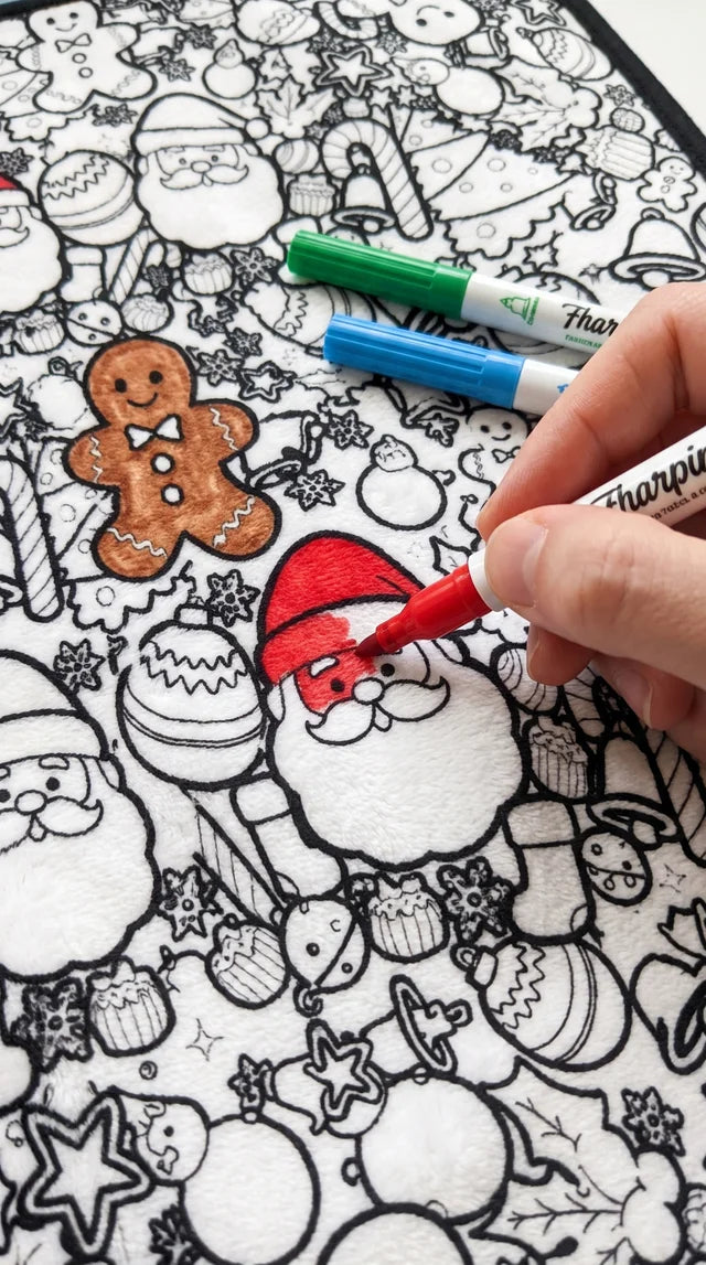 Christmas Coloring Blanket