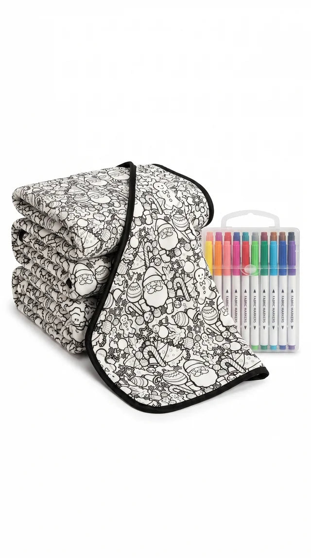 Christmas Coloring Blanket