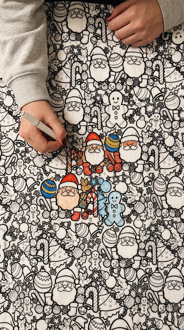 Christmas Coloring Blanket